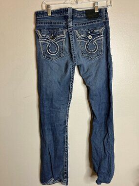 Big Star Jeans Womens 31 Remy Low Rise Country Western Straight Flap Pockets